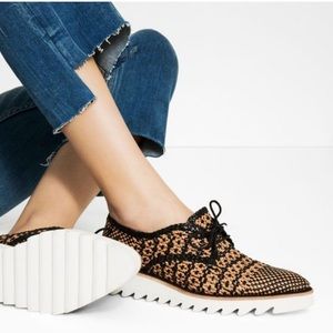 ZARA WOVEN LEATHER SHOES